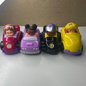 Fisher-Price set of 4 little people wheelies